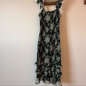 Abercrombie Smocked Midi Dress - size S